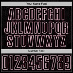 Soccer Sports Light Jersey Sublimation Custom Shape Geometric Pink Black Uniform