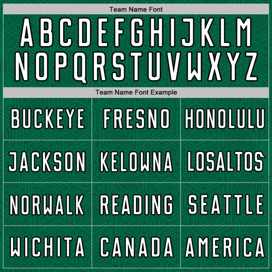 Jersey Shape Sublimation Uniform Green Geometric Soccer Kelly White-Black Custom Sports Jersey Shape Sublimation Uniform Green Geometric Soccer Kelly White-Black Custom Sports