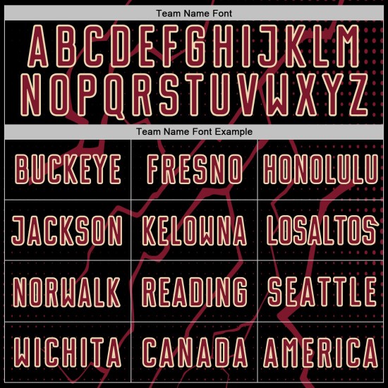 Lightning Black Soccer Uniform Jersey Sublimation Custom Sports Crimson-Cream Lightning Black Soccer Uniform Jersey Sublimation Custom Sports Crimson-Cream