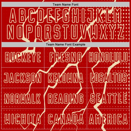 Sublimation Uniform Cream Lightning Custom Jersey Sports Red Soccer