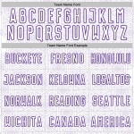 Geometric Shape Uniform Sports Custom White Purple Sublimation Soccer Jersey