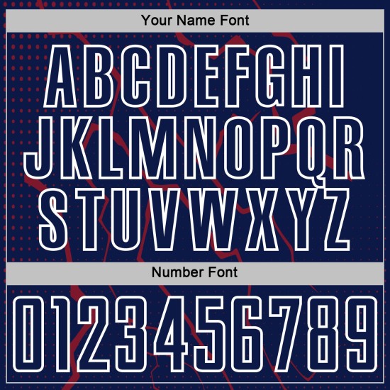 Sports Crimson-White Lightning Navy Uniform Sublimation Soccer Custom Jersey Sports Crimson-White Lightning Navy Uniform Sublimation Soccer Custom Jersey